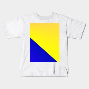 yellow blue ABSTRACT TEXTURE PATTERN BACKGROUND Kids T-Shirt